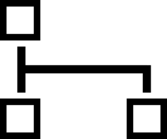 Block Scheme Of Squares Svg Line Art, Free Vectors File